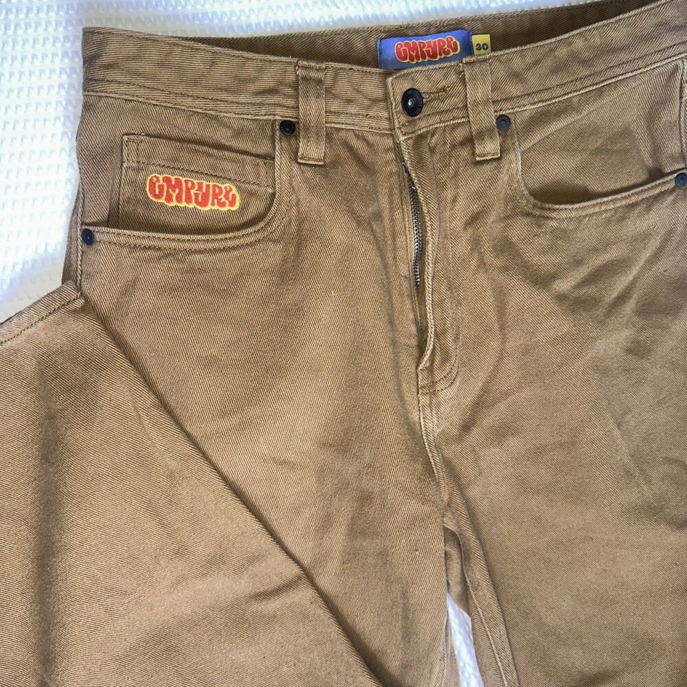 Empyre Relaxed baggy jean brown denim Mens size 30Wide Leg Y2K